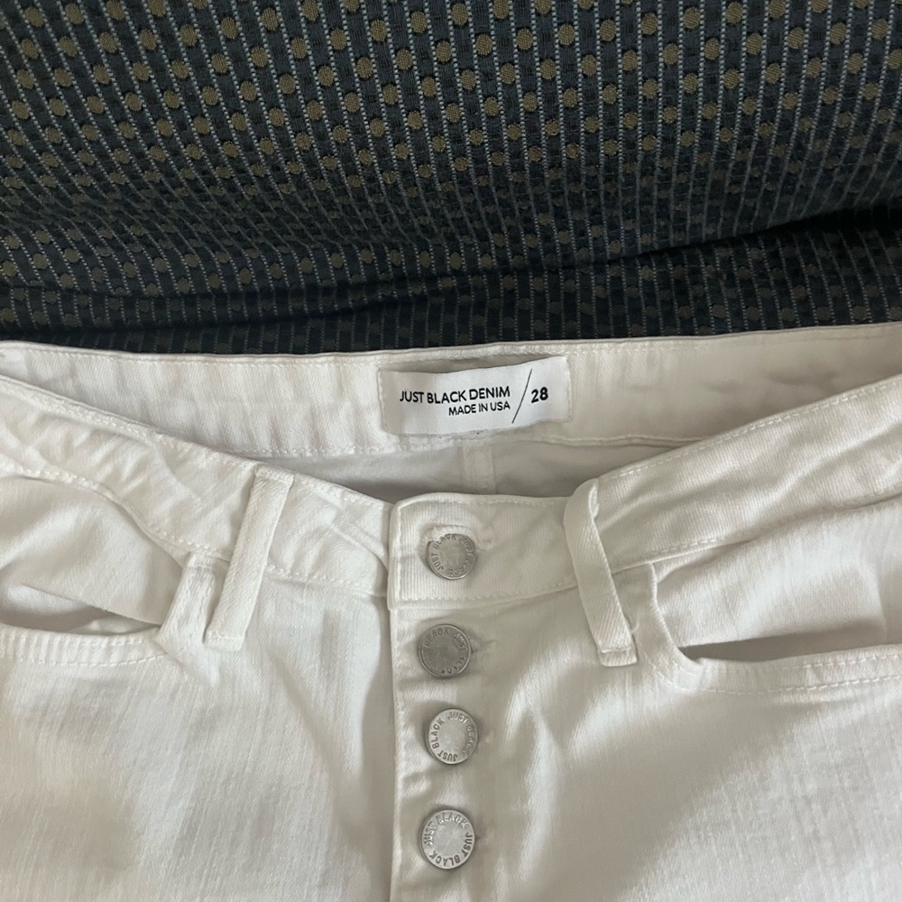 Just Black Denim White Jeans